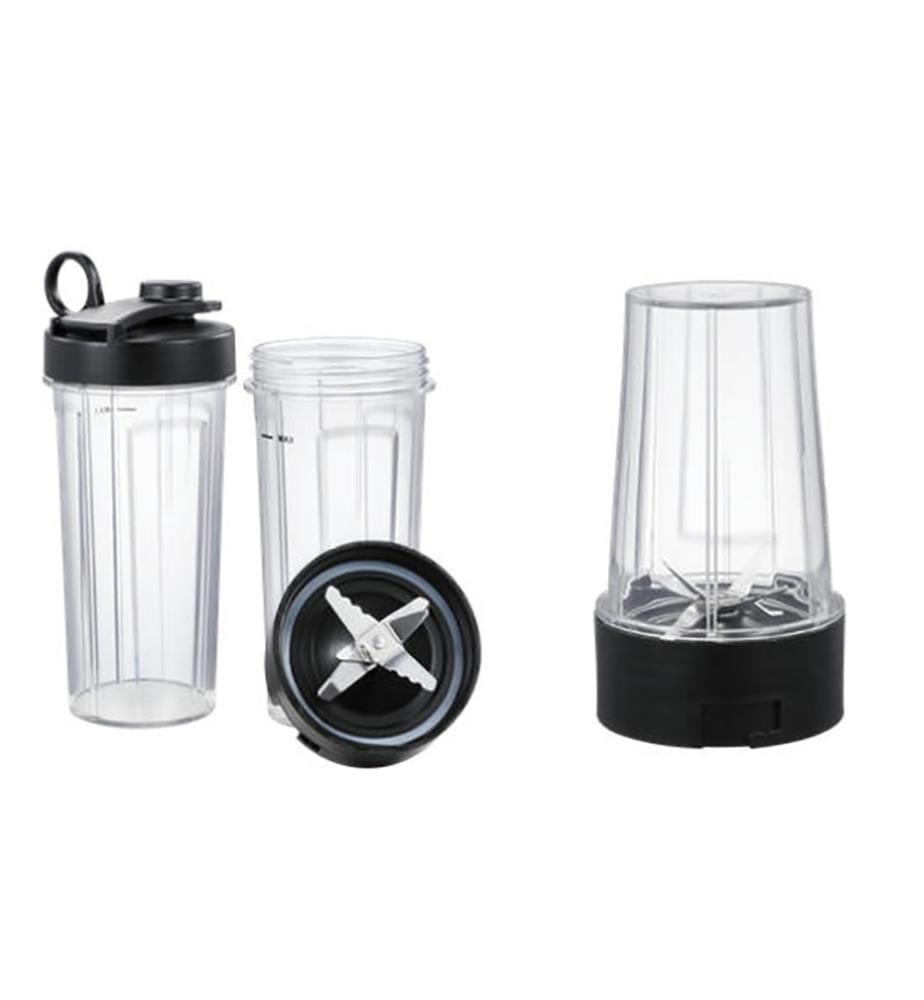 Blender mit 10 Geschwindigkeiten 1,5 L, 6 Klingen, 1500 W, 6 Funktionen - Schwarz & Edelstahl