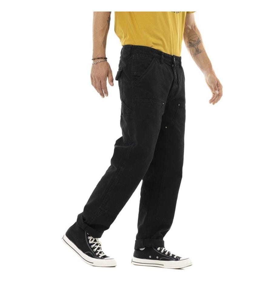 Canvas-Hose aus Baumwolle - Schwarz