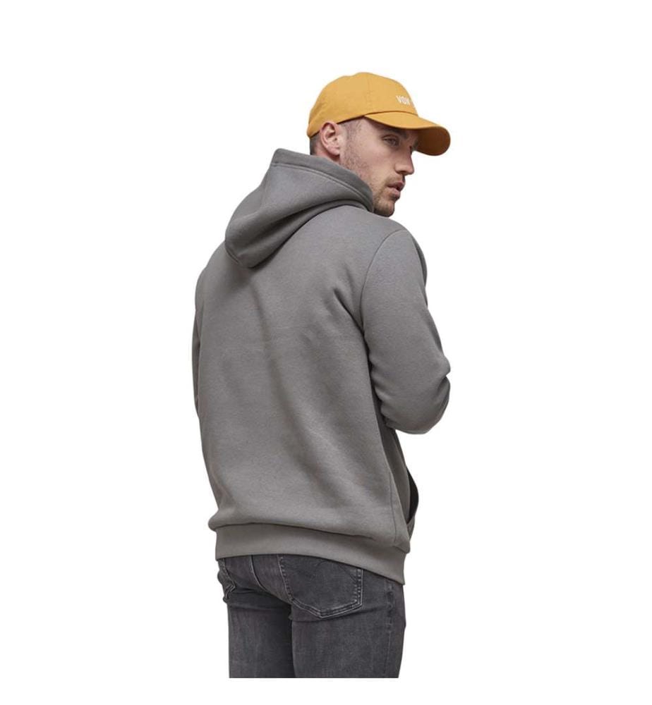 Hoodie en Coton Brand - Gris et Noir