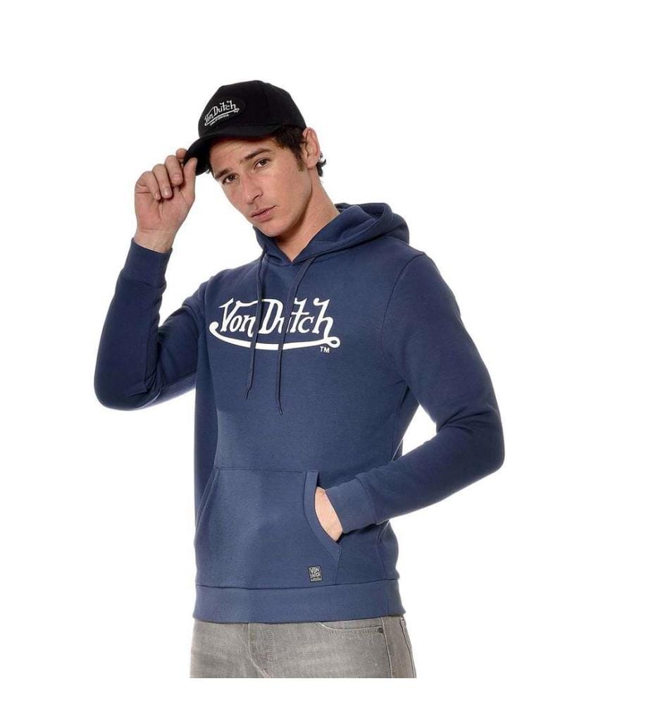 Logan Bedruckter Kapuzenpullover - Blau