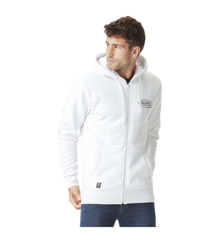 Hoodie mit Reissverschluss - Weiss