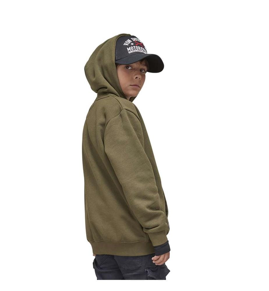 Sweatshirt - Khaki und Schwarz