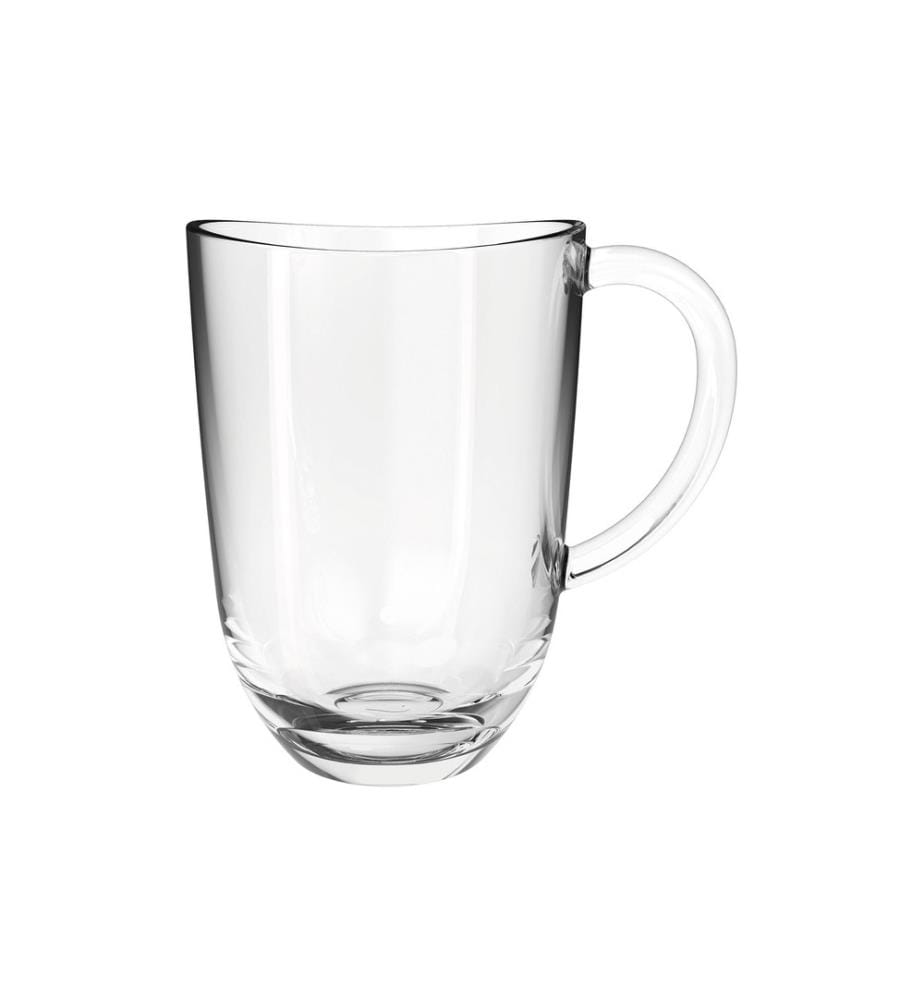 LEONARDO - Latte Macchiato Tasse Napoli 380 ml, 6 Stück, Transparent