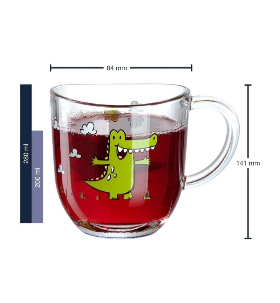 LEONARDO - Kindertasse Bambini Krokodil, 6-teilig