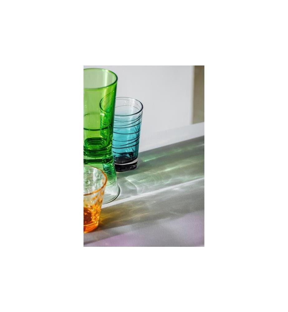 LEONARDO - Trinkglas Vario Struttura 280 ml, 6 Stück, Orange