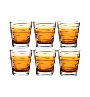 LEONARDO - Verre Vario Struttura 250 ml, 6 Pièce/s, Orange