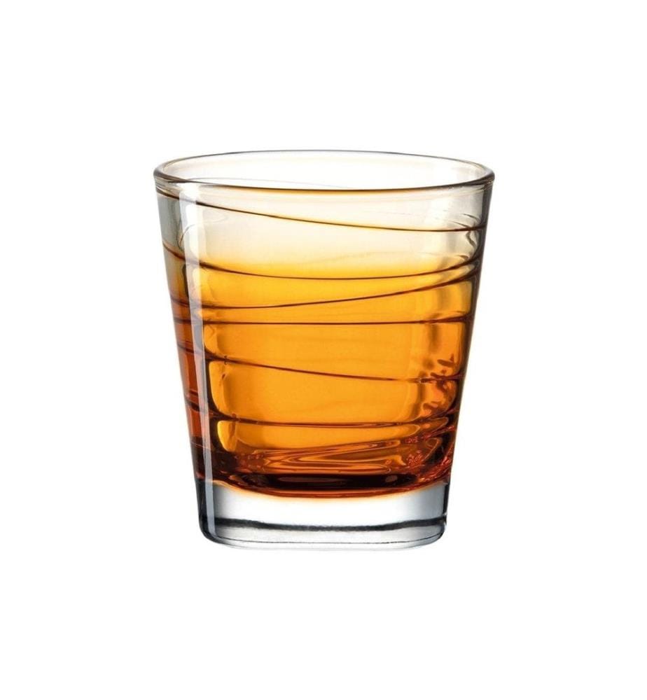 LEONARDO - Trinkglas Vario Struttura 250 ml, 6 Stück, Orange