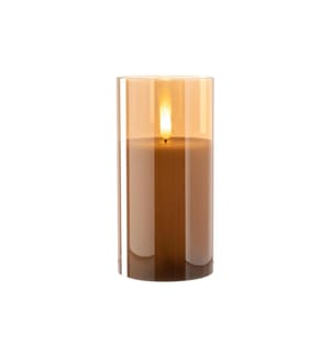 LEONARDO - Bougie LED Autentico 16 x 8 cm, or