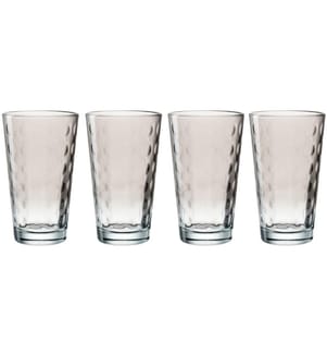 LEONARDO - Trinkbecher LD Optic XL 540 ml, 4 Stück, Grau