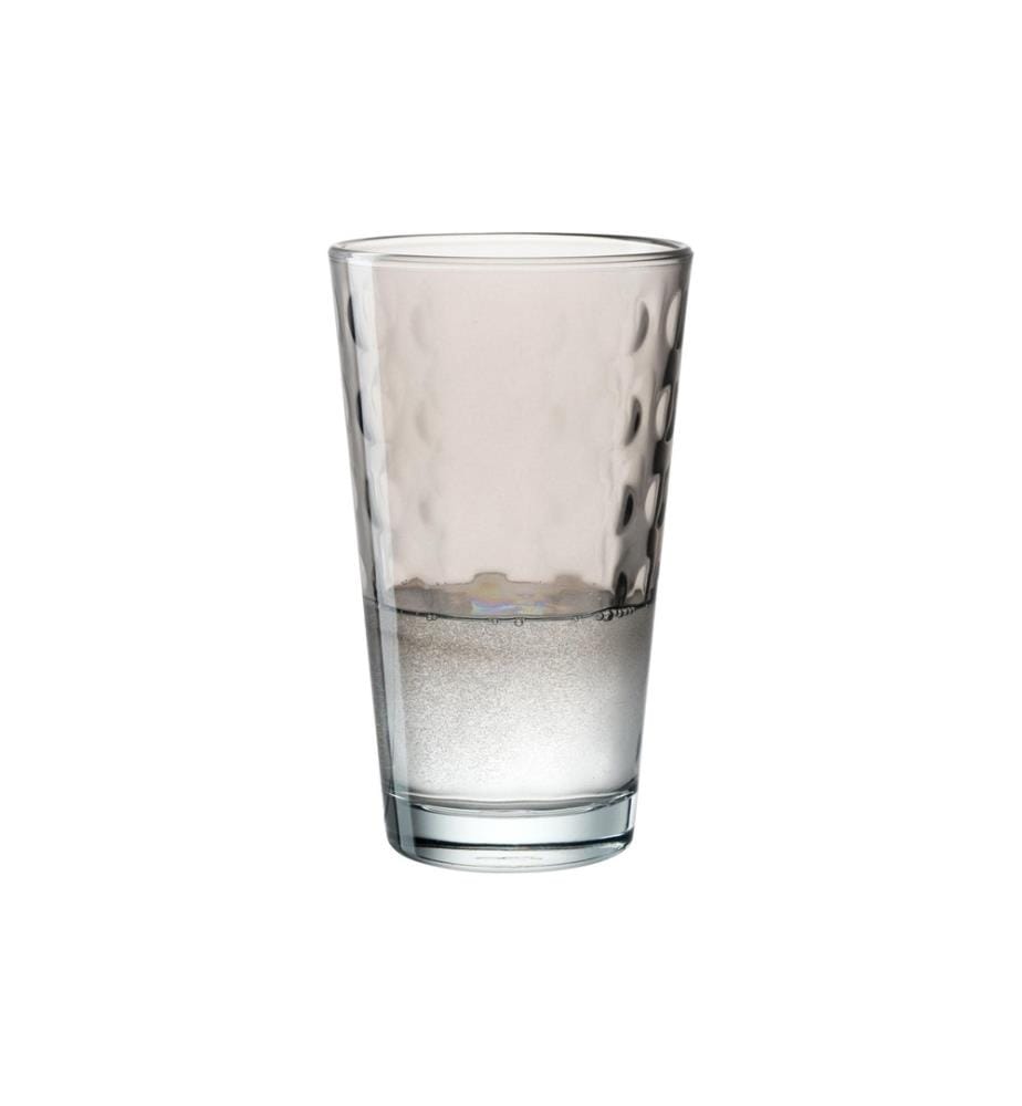 LEONARDO - Trinkbecher LD Optic XL 540 ml, 4 Stück, Grau
