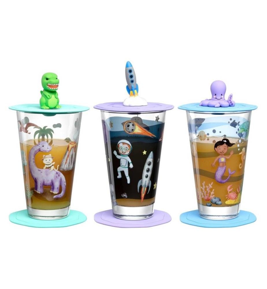 LEONARDO - Kindertrinkglas Avventura 300 ml, 9-teilig, Assortiert