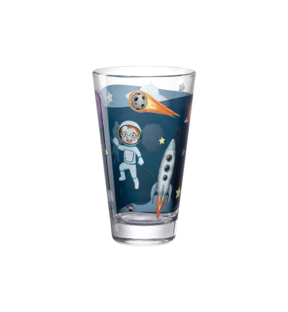 LEONARDO - Kindertrinkglas Avventura 300 ml, 6 Stück, Weltall