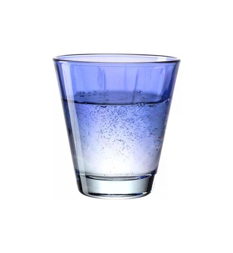 LEONARDO - Trinkglas Twist 215 ml, 4 Stück, Blau
