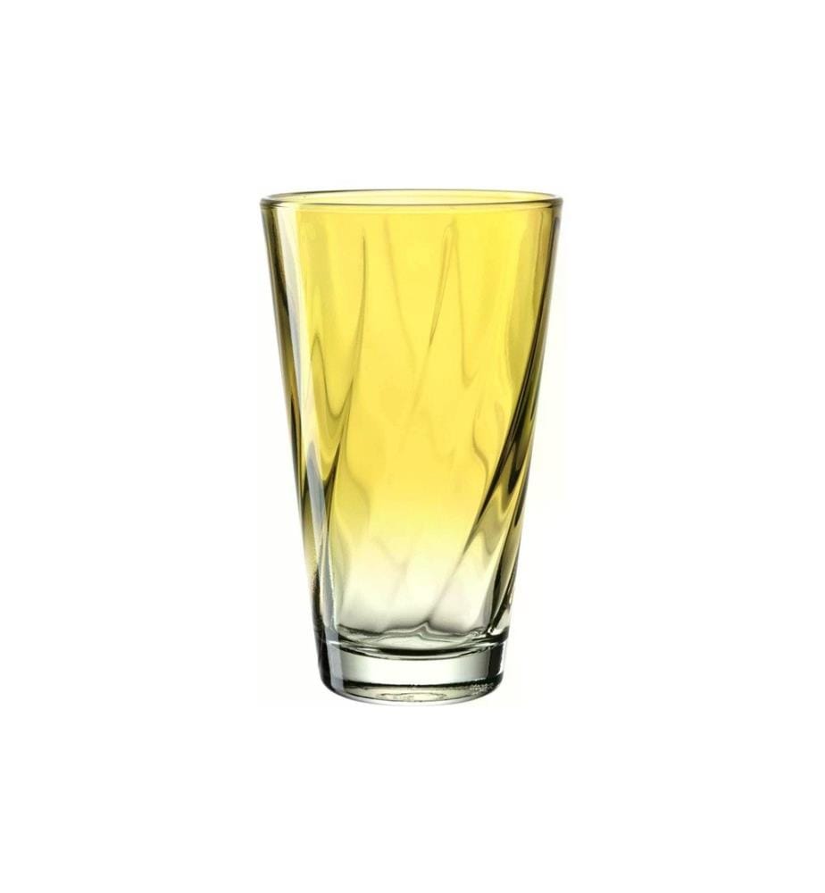 LEONARDO - Verre Twist 300 ml, 4 Pièce/s, Jaune