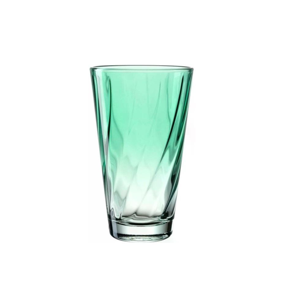 LEONARDO - Trinkglas Twist 300 ml, 4 Stück, Türkis