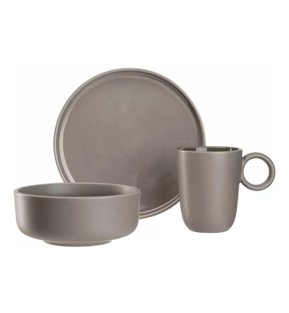 LEONARDO - Speise-Service Roma 6-teilig, Taupe