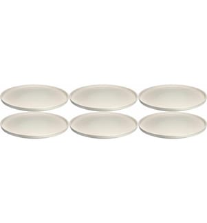 LEONARDO - Assiette non décorative Roma 6 Pièce/s,Crème