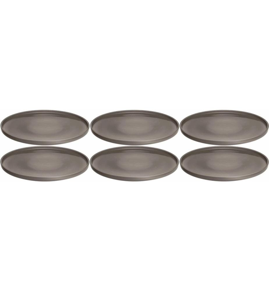 LEONARDO - Assiette non décorative Roma 6 Pièce/s,Taupe