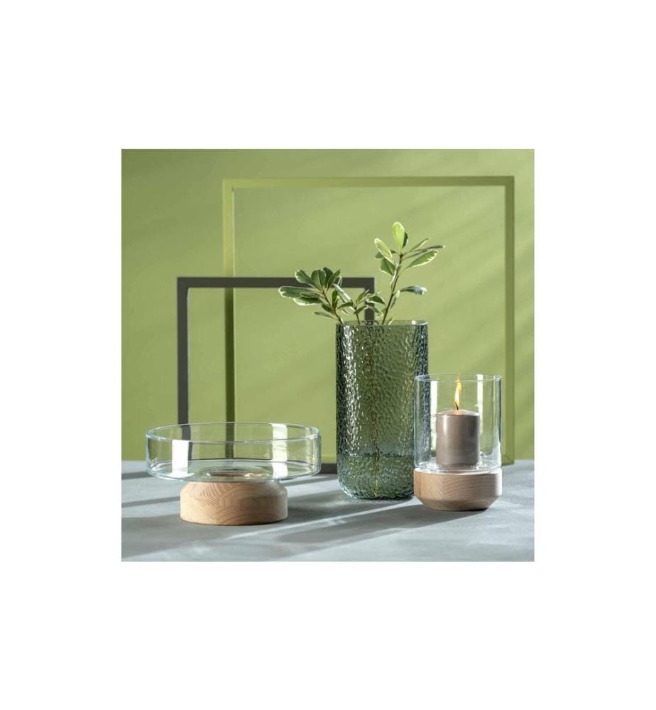 LEONARDO - Windlicht Legno Nature/Transparent