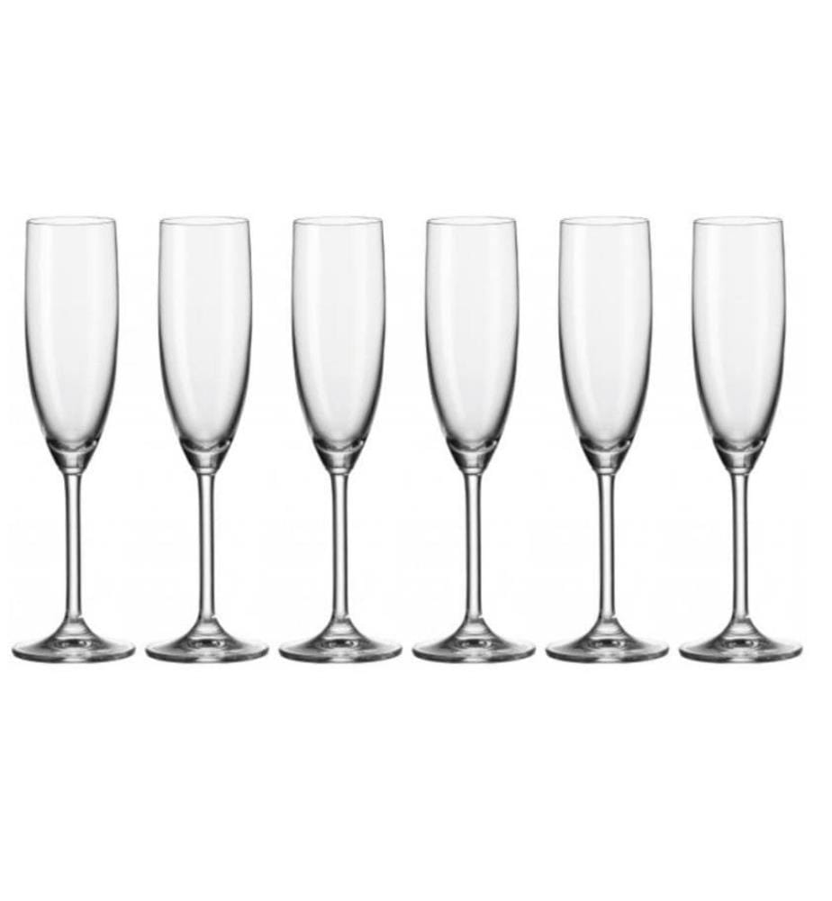 LEONARDO - Sektglas Daily 200 ml, 6 Stück, Transparent