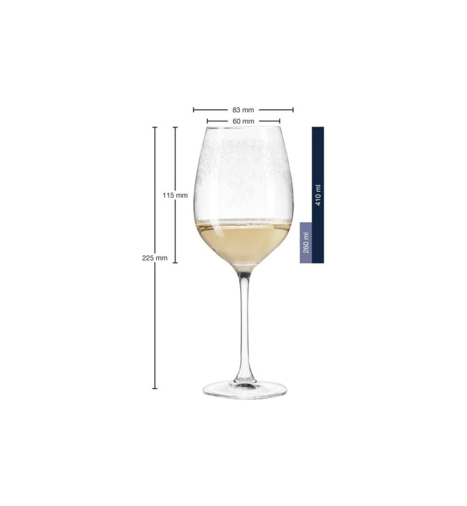 LEONARDO - Weissweinglas Chateau 410 ml, 6 Stück, Transparent