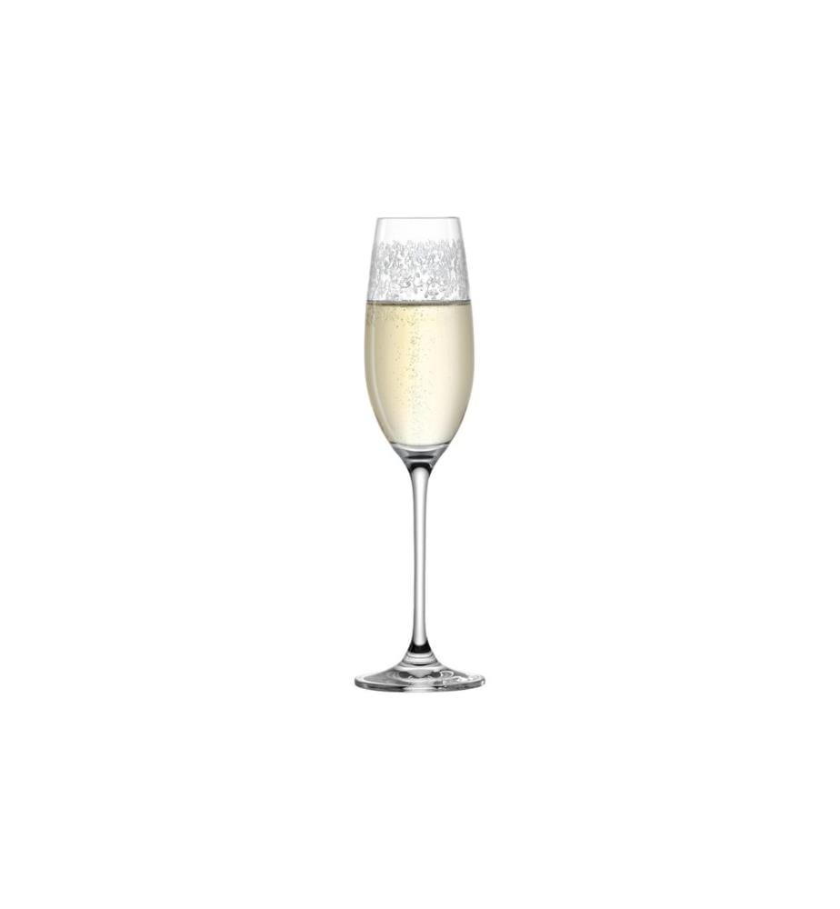 LEONARDO - Sektglas Chateau 200 ml, 6 Stück, Transparent