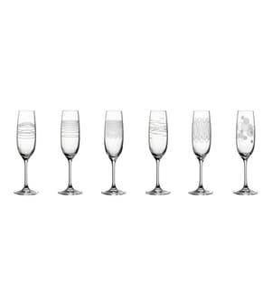 LEONARDO - Sektglas Casella 190 ml, 6 Stück, Transparent
