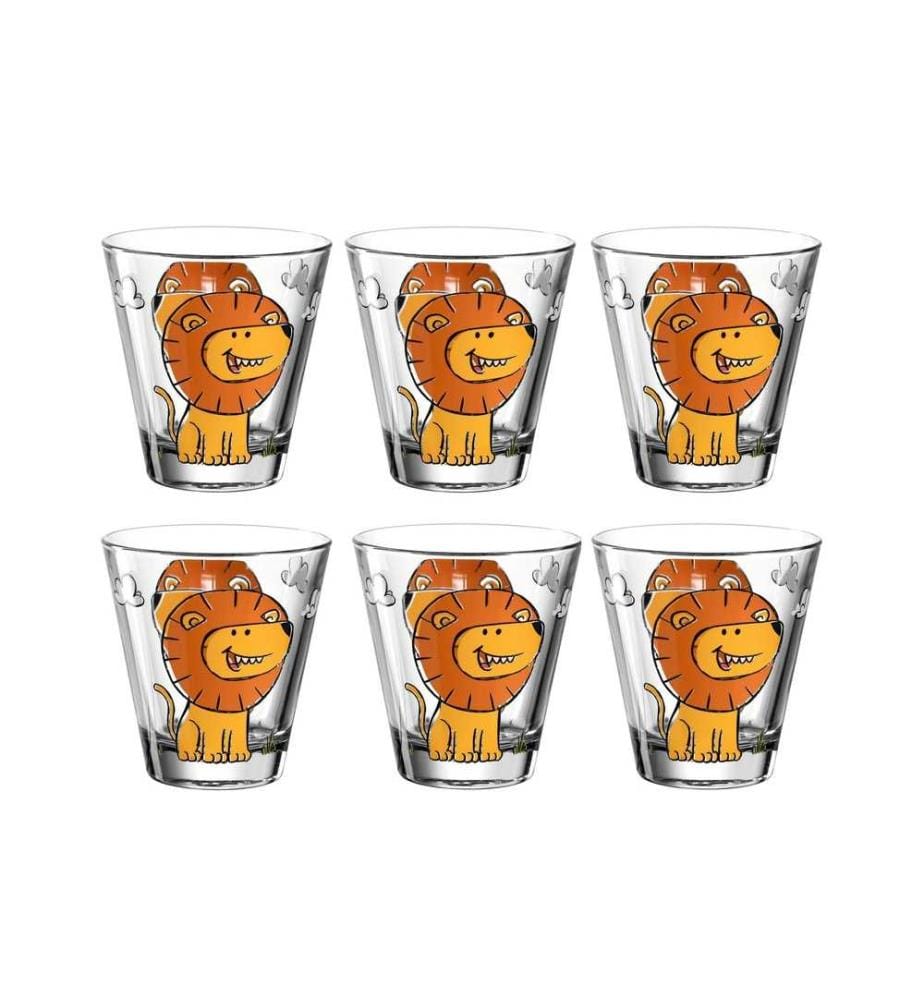 LEONARDO - Tasse pour enfants Bambini Lion, 215 ml,  6 pièces