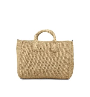 RARY Tea Sac rectangulaire en raphia - Beige