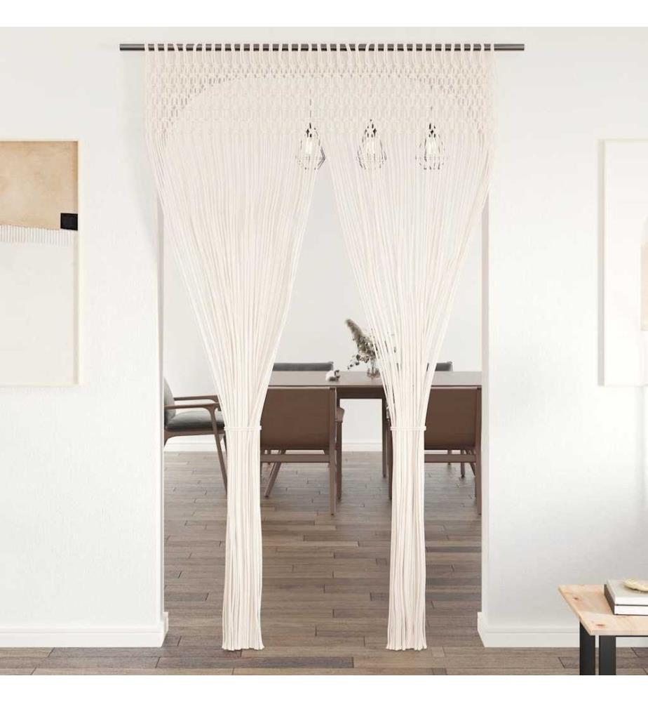 Rideau en macramé 140x240 cm Coton