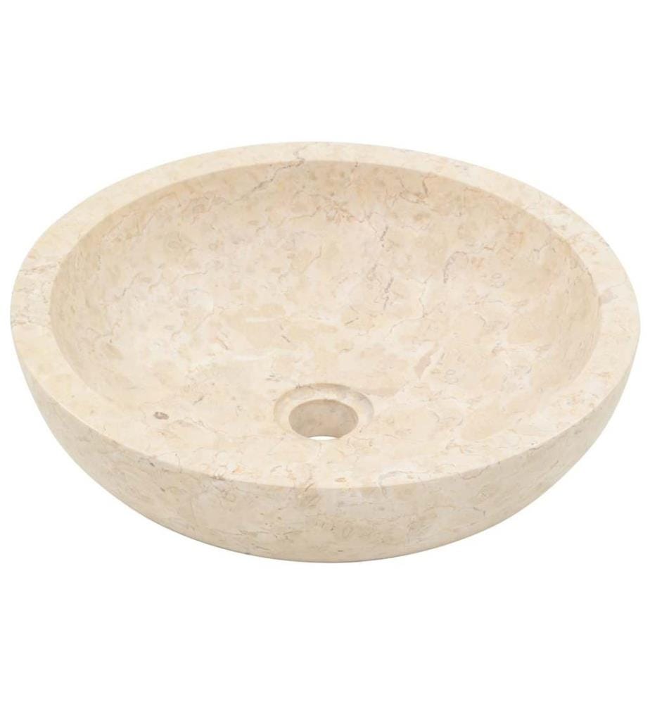 Évier 40 x 12 cm Marbre Crème