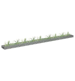 Gabionen-Hochbeet Verzinkter Stahl 360x30x10 cm