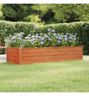 Hochbeet Rostig 240x80x45 cm Cortenstahl