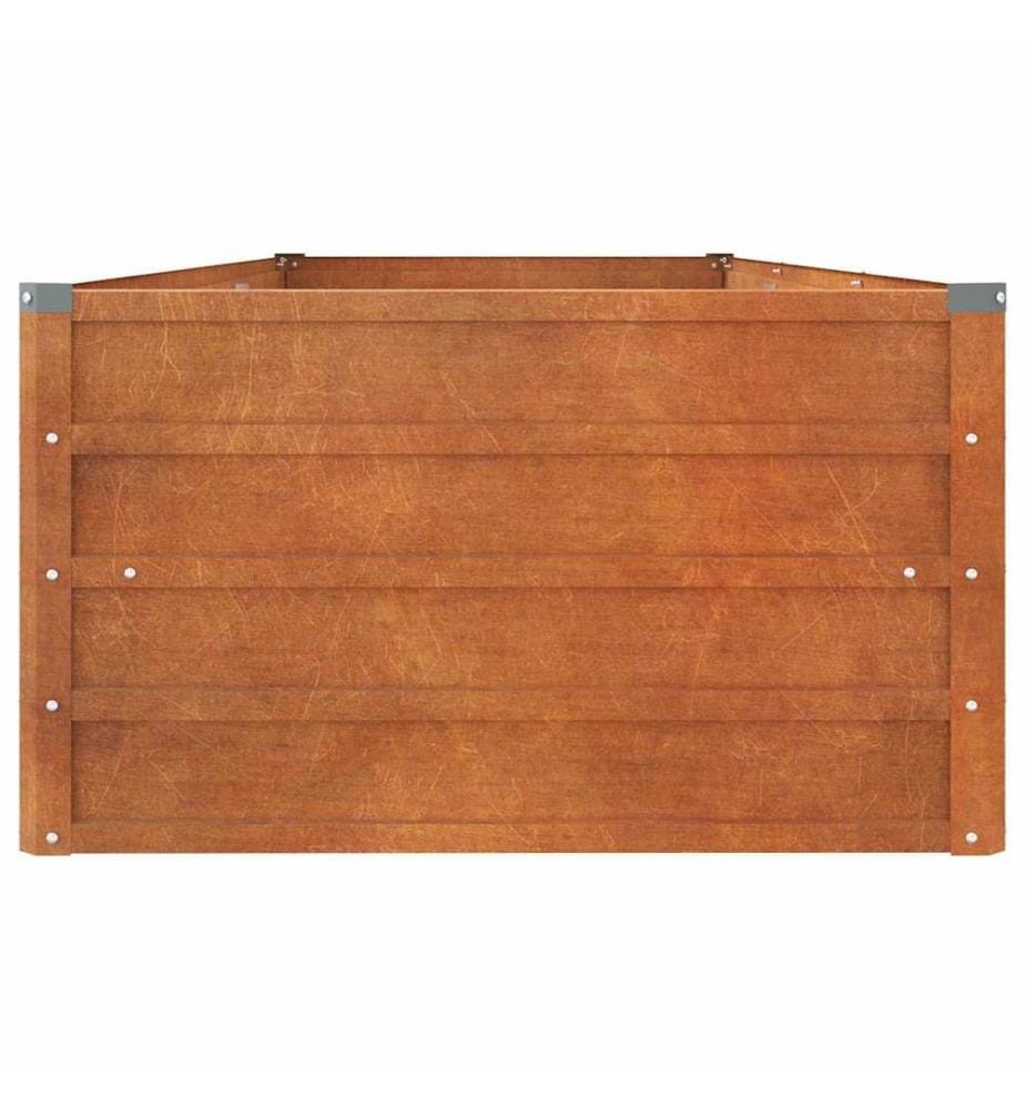 Hochbeet Rostig 240x80x45 cm Cortenstahl