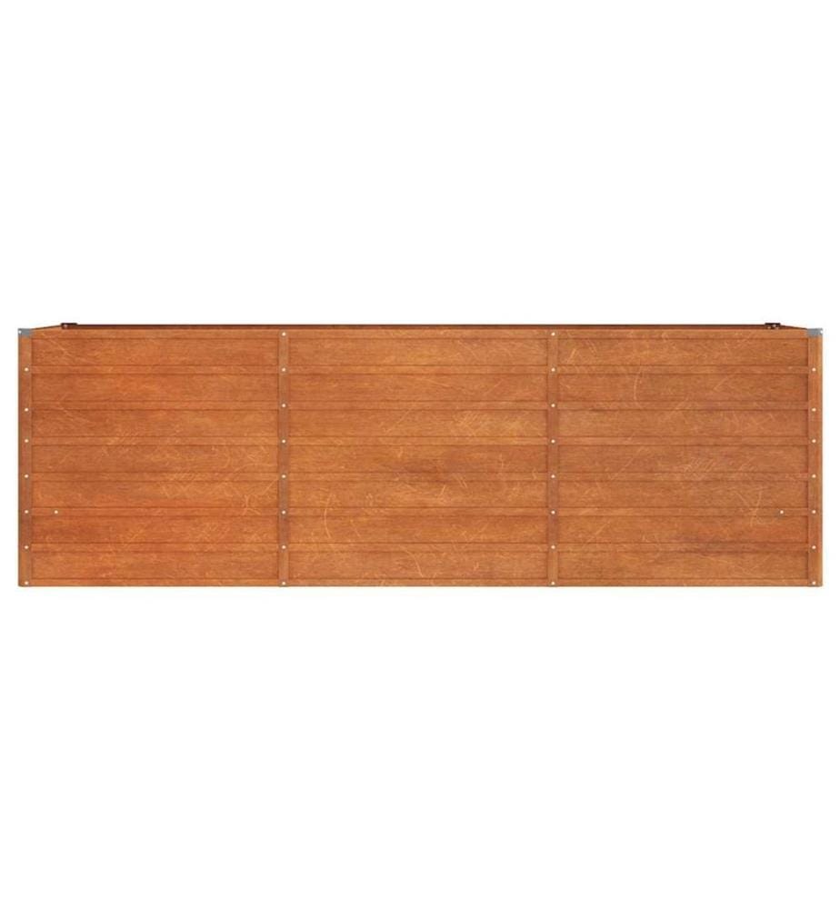 Hochbeet Rostig 240x80x77 cm Cortenstahl
