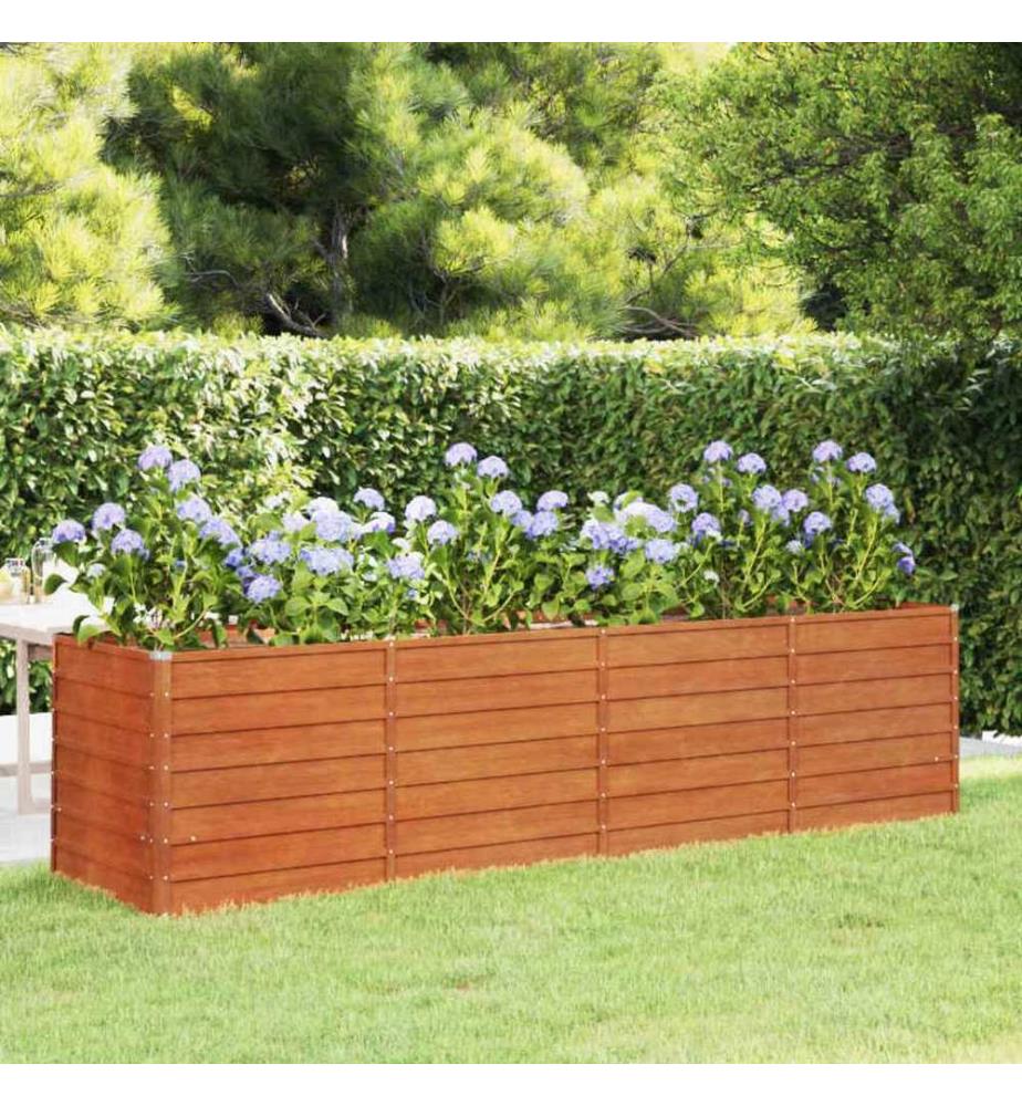 Hochbeet Rostig 320x80x77 cm Cortenstahl