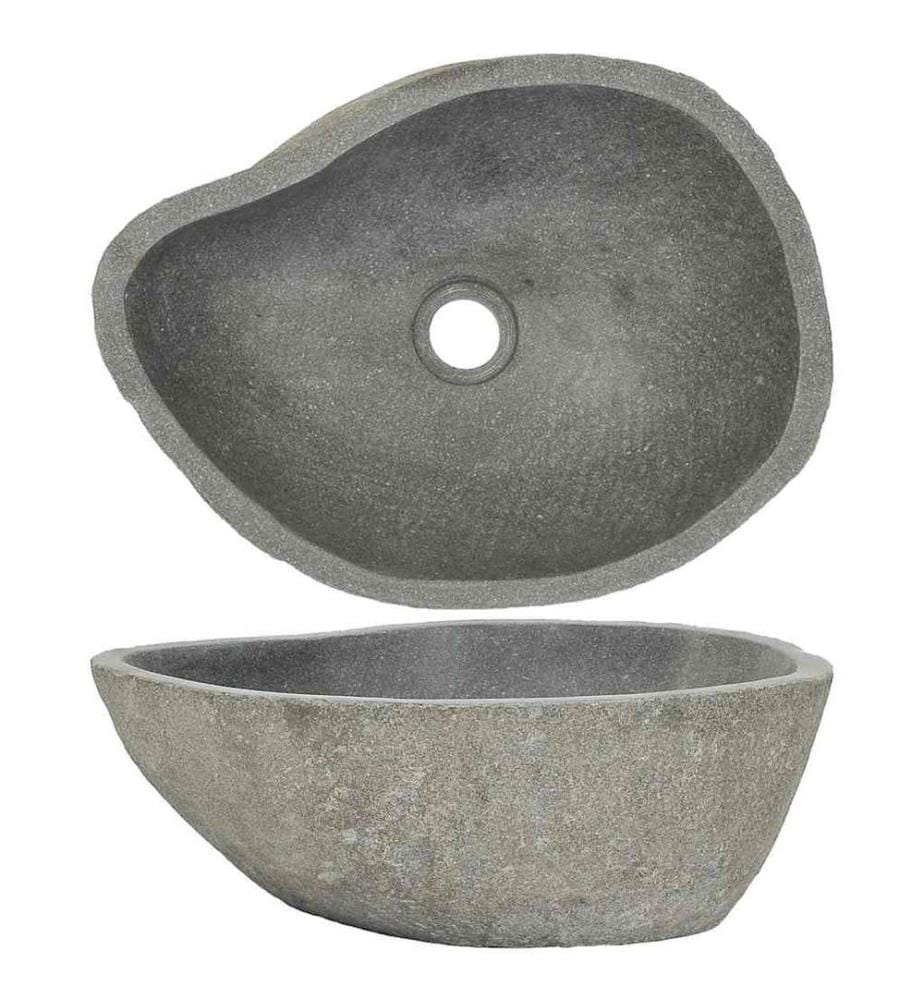 Waschbecken Flussstein Oval (37-46)x(29-36) cm