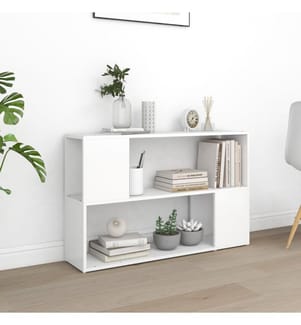 Bücherregal Weiss 100x24x63 cm Holzwerkstoff