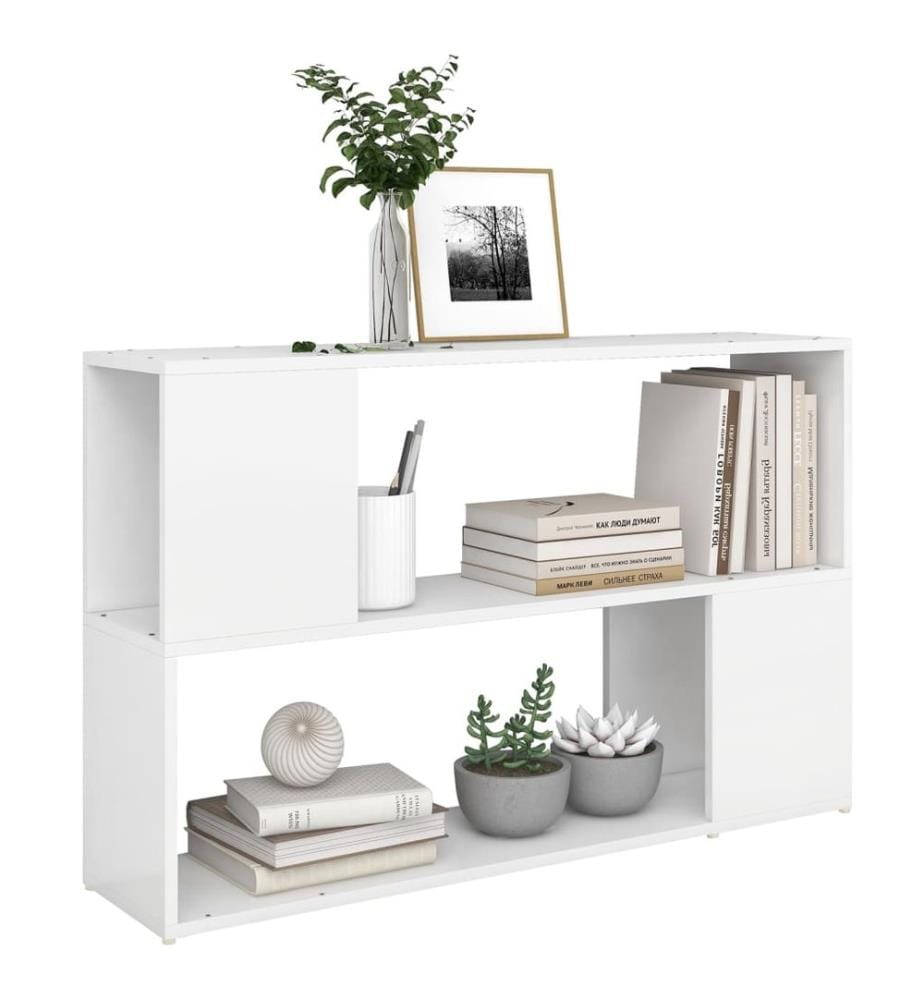 Bücherregal Weiss 100x24x63 cm Holzwerkstoff