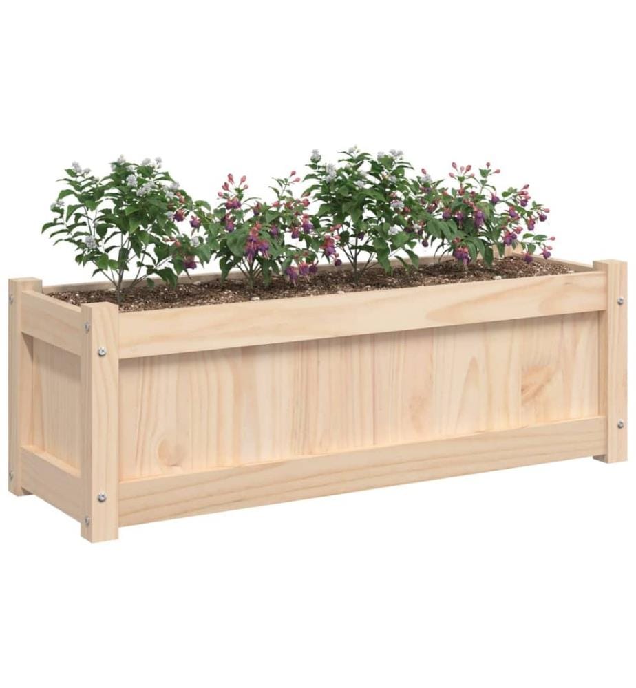 Pflanzkübel 2 Stk. Massivholz Kiefer