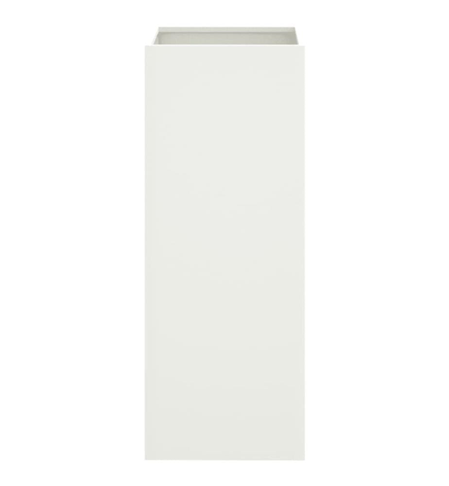 Pflanzkübel Weiss 32x29x75 cm Stahl