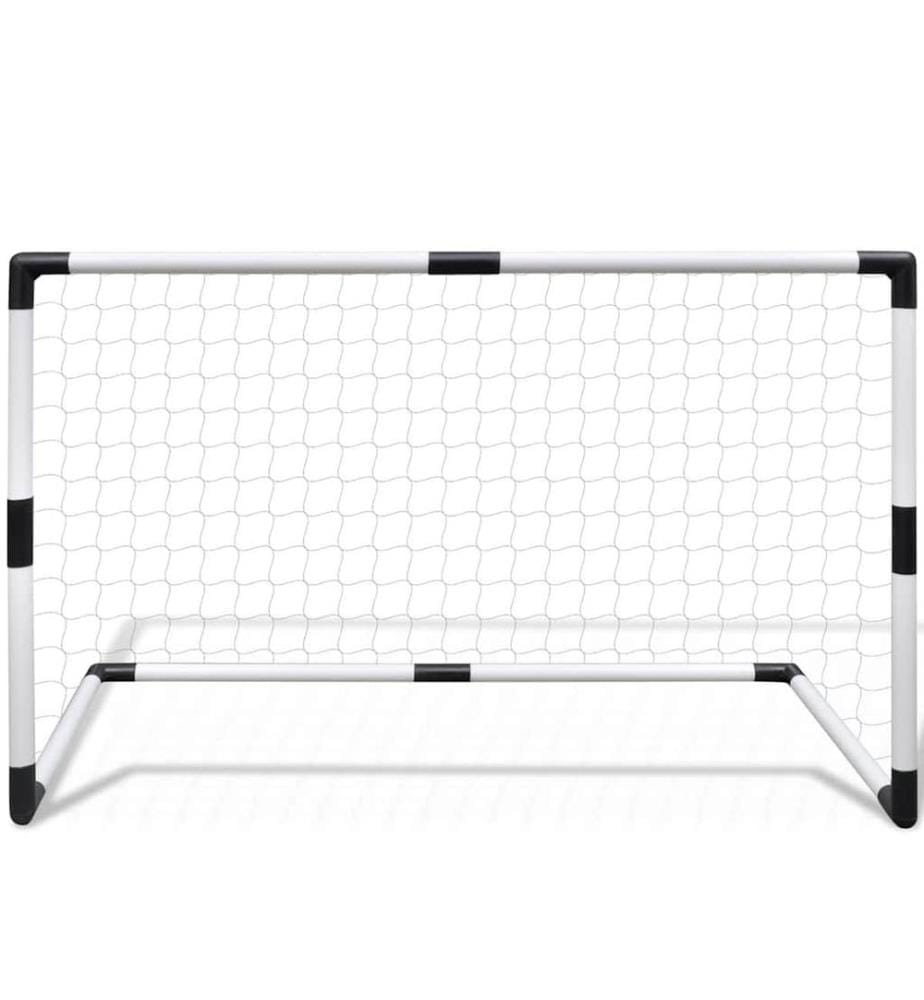 Set de mini-but de football poteau et filet enfants 2pcs 91,5x48x61 cm