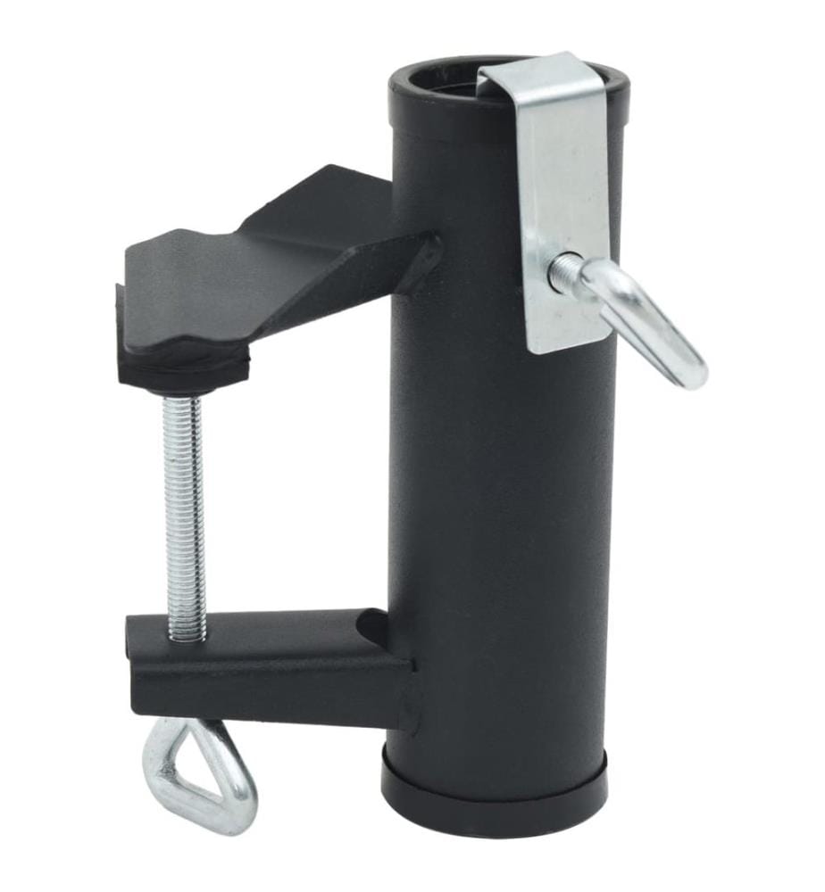 Sonnenschirmhalter für Balkon 2 Stk. 25-38 mm Stahl