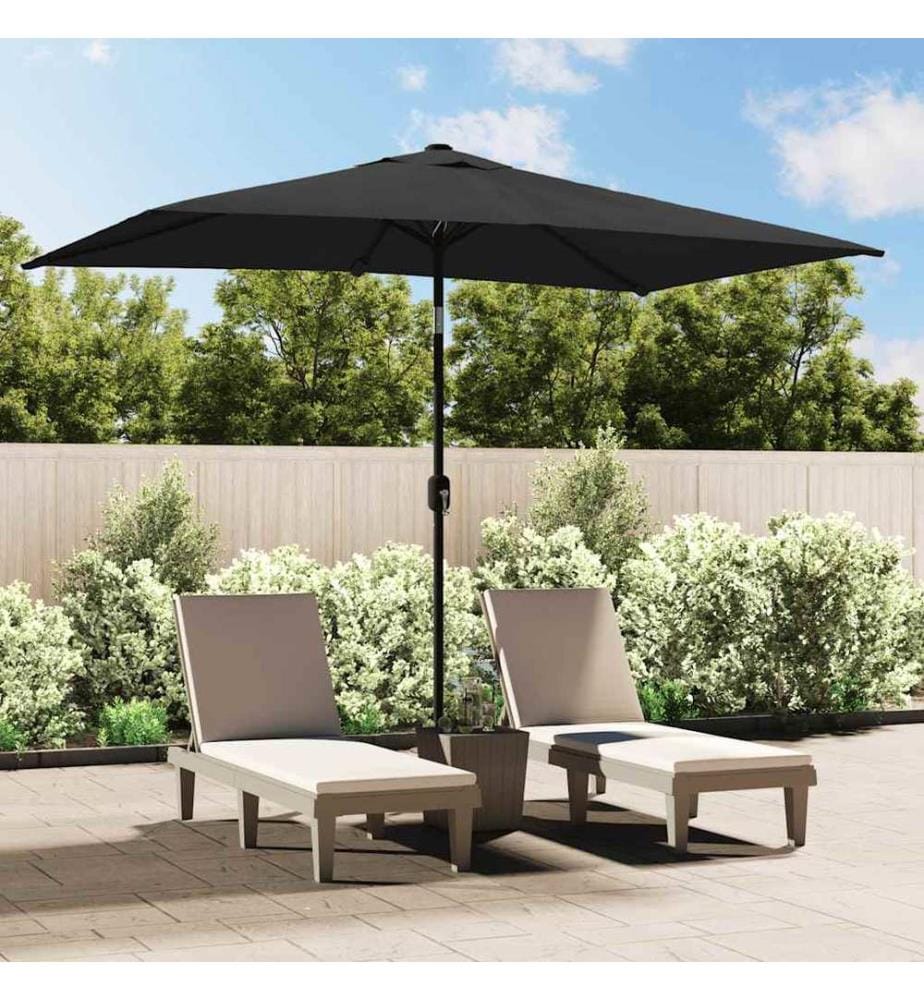 Sonnenschirm mit Metall-Mast 300x200 cm Anthrazit