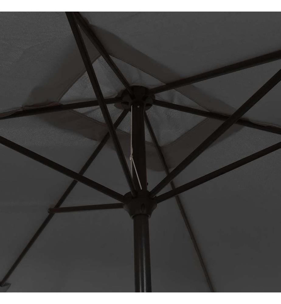 Sonnenschirm mit Metall-Mast 300x200 cm Anthrazit
