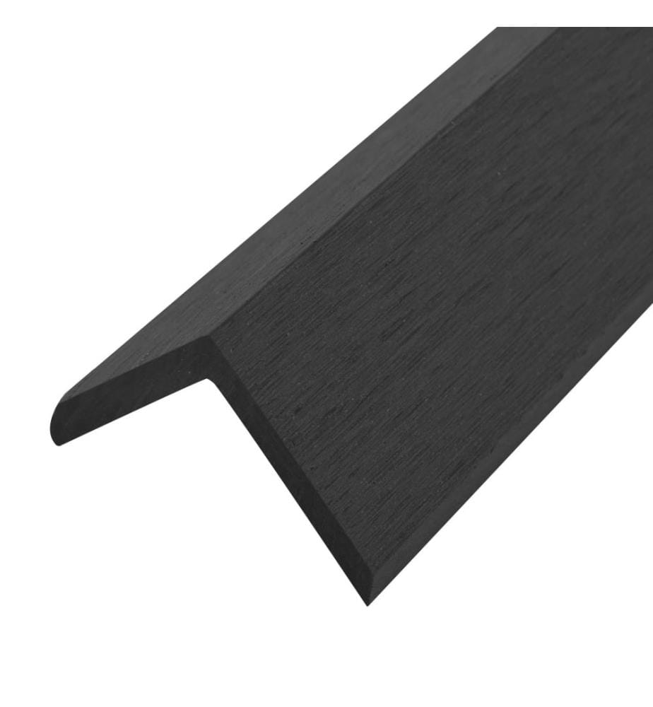 Winkelleisten 5 Stk. WPC 170 cm Schwarz
