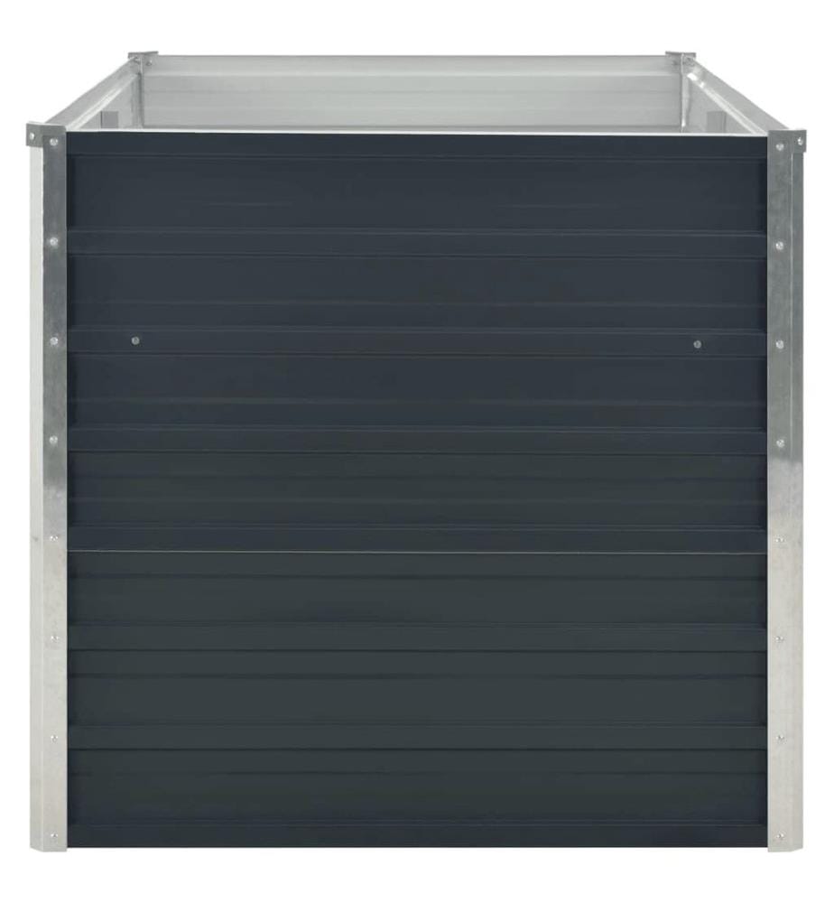 Hochbeet Anthrazit 160 x 80 x 77 cm Verzinkter Stahl