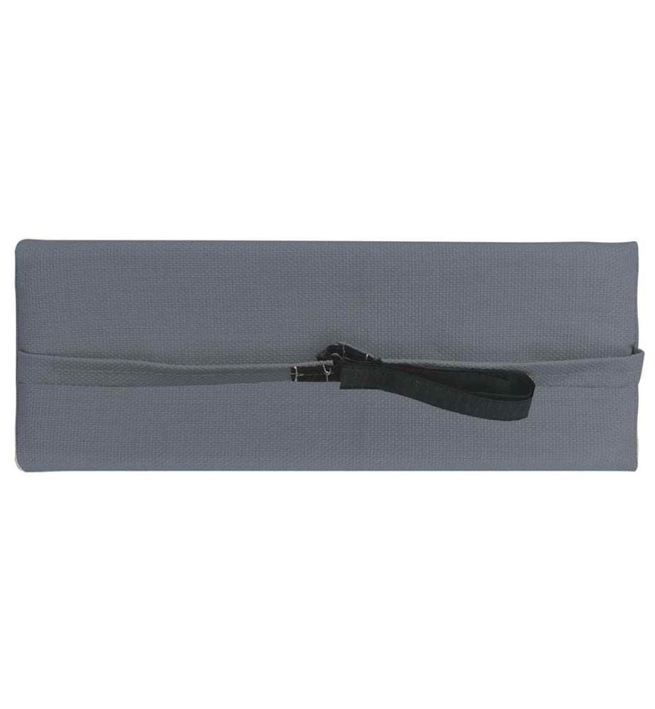 Appui-tête de chaise longue Gris 40x7,5x15 cm Textilène