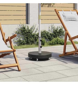 Sonnenschirmständer Granit 30 kg Rund Schwarz