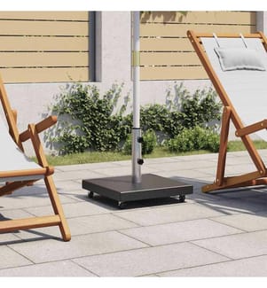 Sonnenschirmständer Granit 30 kg Quadrat Schwarz